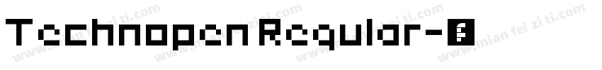 Technopen Regular字体转换